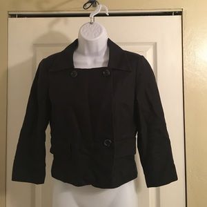 Black cropped jacket