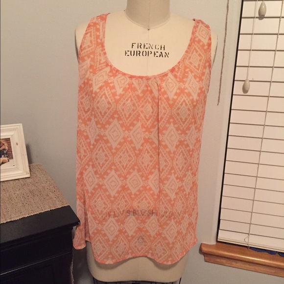 Sheer orange tank