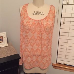 Sheer orange tank