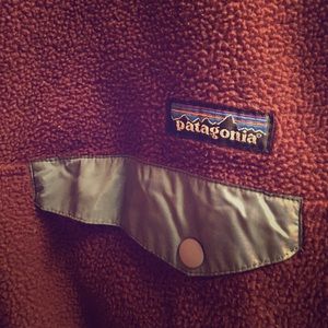 Womens small burgundy synchilla Patagonia