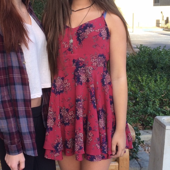 Burgundy UO dress sz small