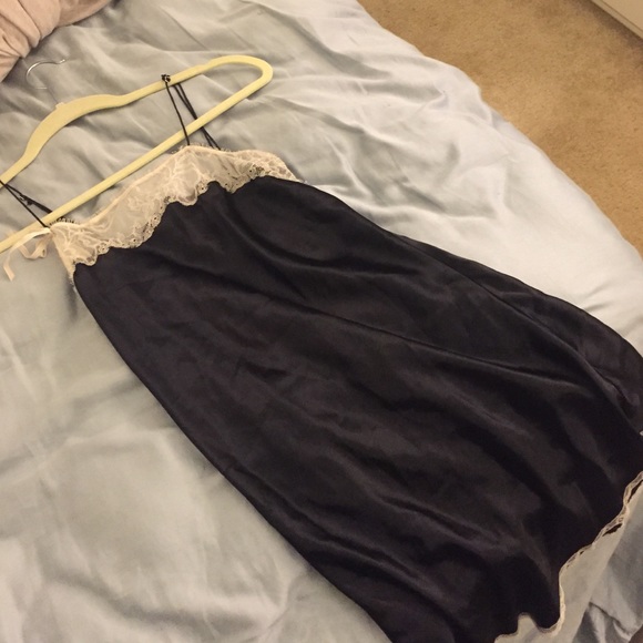 SALE!!!! VS black with white lace trim lingerie