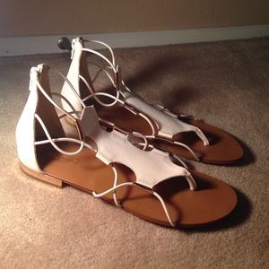 Aldo white sandals