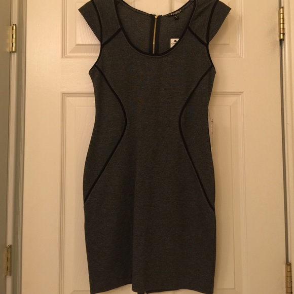 Gray bodycon dress