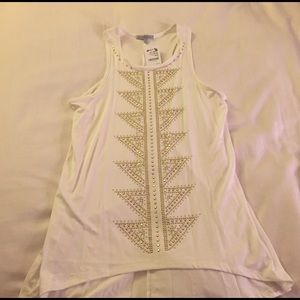 Brand new Charlotte Russe studded tank top Sz S