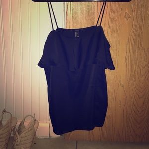 Forever 21 Black Satin Tank