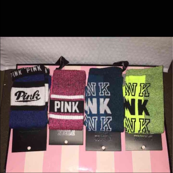 Brand New Victoria's Secret PINK Knee High Socks