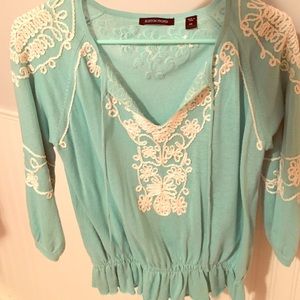 Boston Proper mint colored sweater