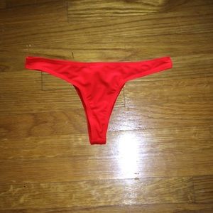 Red bikini bottom