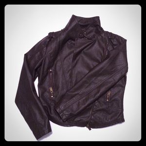 Faux leather jacket
