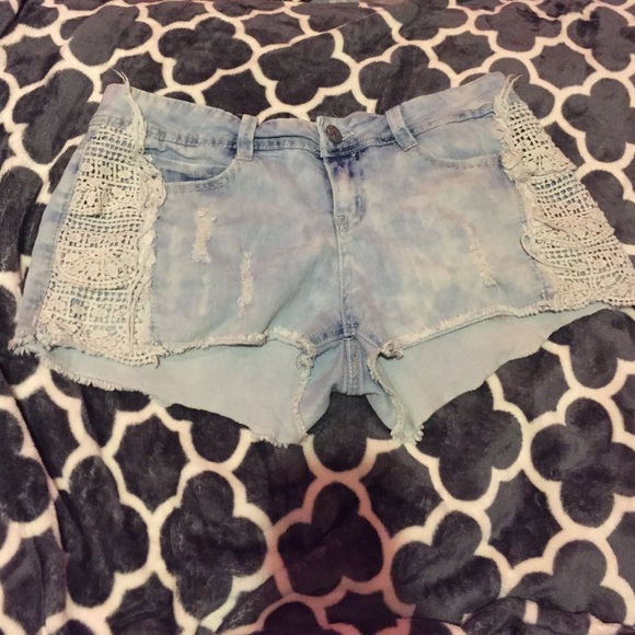 Denim shorts