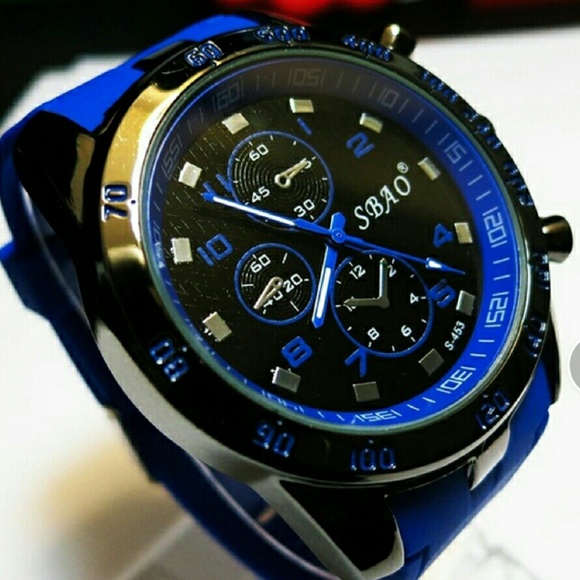 2015 Mens Watch Luxury Stainless Steel Sport Analo