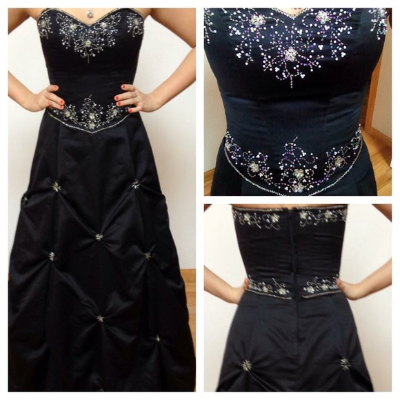 Black Embellished Gown