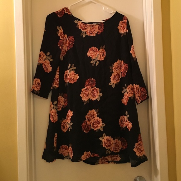 floral shift dress