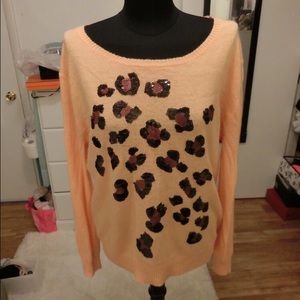Auth wildfox leopard sweater