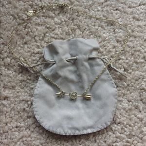 2/$10 Gold Plated Accessorize UK Arrow Heart Necklace