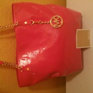 Red Michael kors handbag