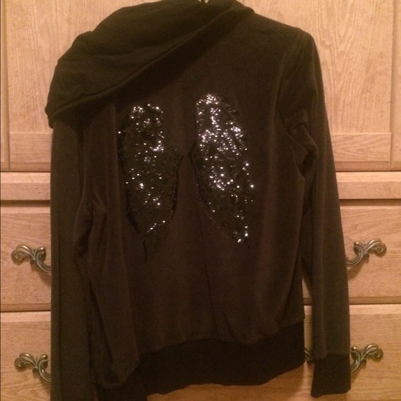 Victoria secret velour angel wings hoodie w/ tags