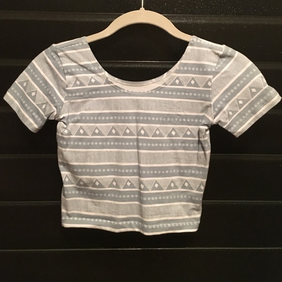 AA tribal crop tee