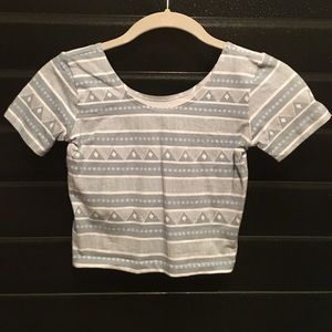 AA tribal crop tee