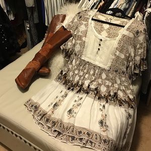 Free People boho short dress
