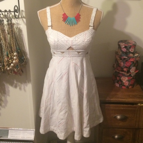 Free People Dresses & Skirts - Free People linen cutout dress