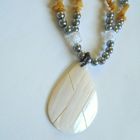 Silver Seashell Necklace - Picture 2 of 3