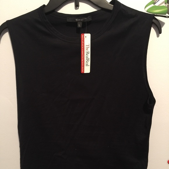 Black Gucci tank
