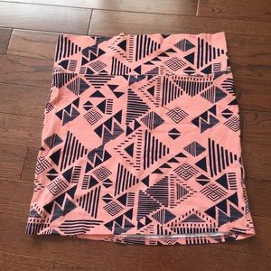 Tight tribal mini skirt