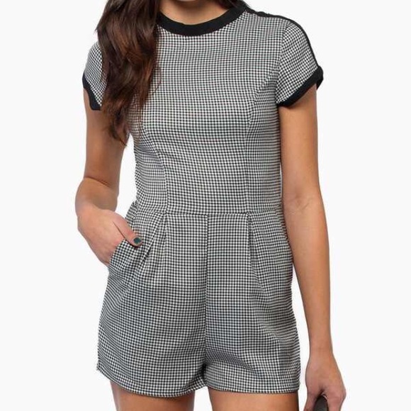 Checkered Romper
