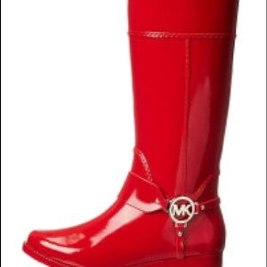 Red Michael Kors boots
