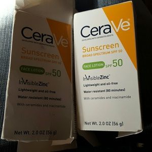 Cera ve 50 spa sunscreen face lotion