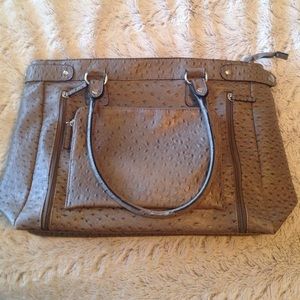 Bueno large taupe handbag
