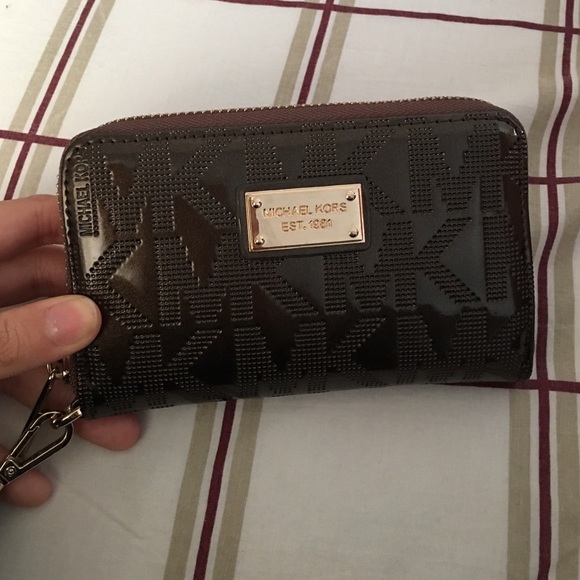 Michael Kors Bronze Wristlet