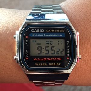 Silver Casio Watch