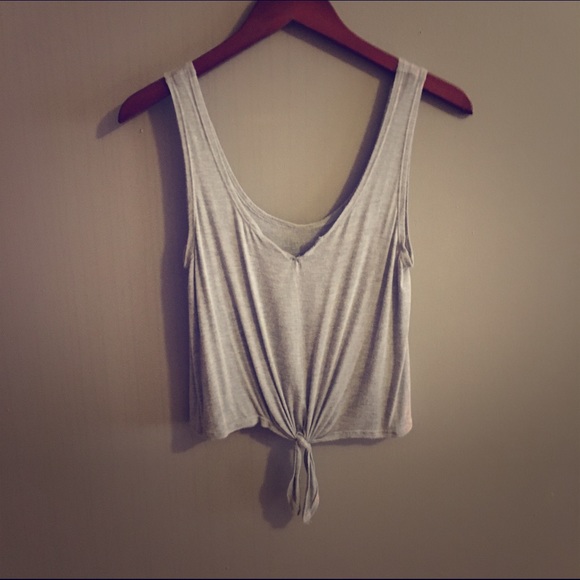 Urban Outfitters Gray Crop Tank