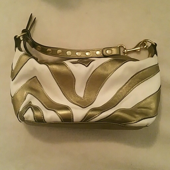 Coach zebra clutch NWOT