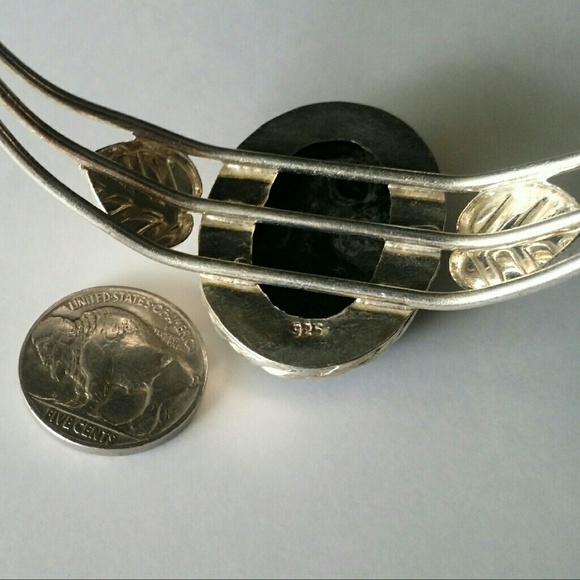 Vintage Jasper & Silver Bracelet - Picture 6 of 10