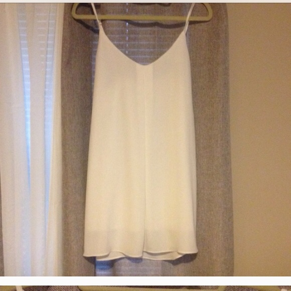 White slip dress