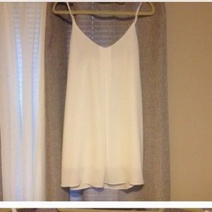 White slip dress