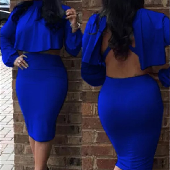 New Sexy Celebrity Long Sleeve Bodycon 2pcs