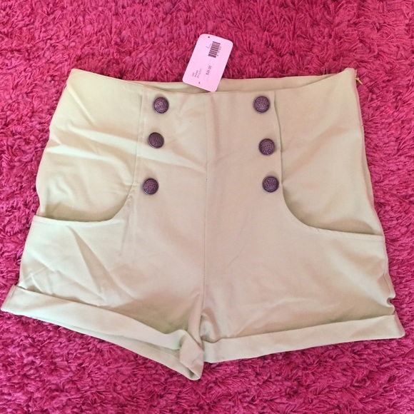 Green High-Waisted Jenna and Molly Shorts