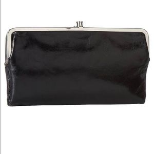 Hobo Black leather clutch