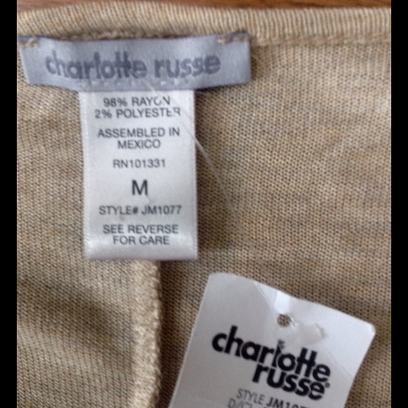 SOLD ✌️Charlotte Russe Top with Zippers 🌾🌸 - Picture 3 of 4