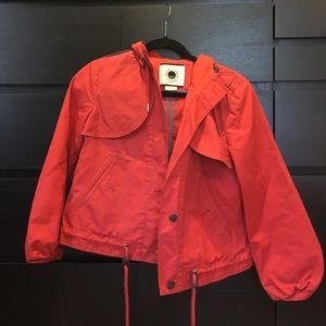 Anthropologie rain red/orange jacket. Size 2.