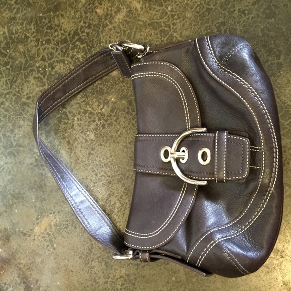 Authentic brown coach purse