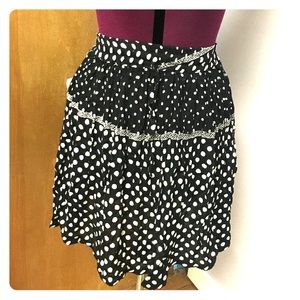 Black/Cream Colored Skirt