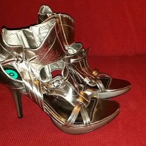 Metallic Sandal heels