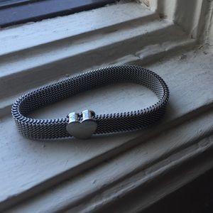 RARE/RETIRED Heart Tiffany & Co Mesh Bracelet