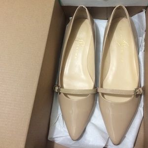 Nude Itansley Patent Flats ♡